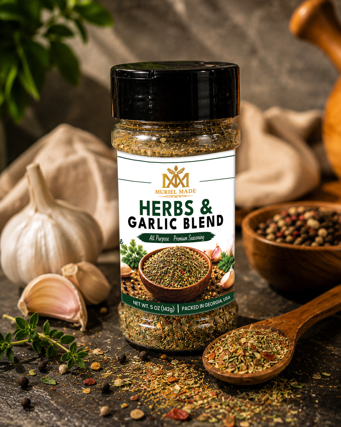 Muriel Made Herbs & Garlic Blend